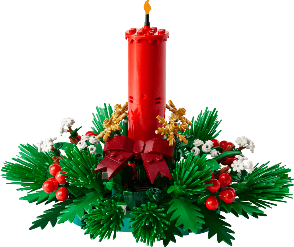 LEGO holiday candle centerpiece