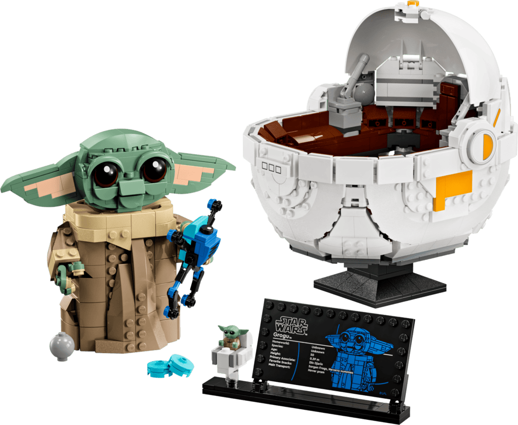 Star Wars Lego display with figure