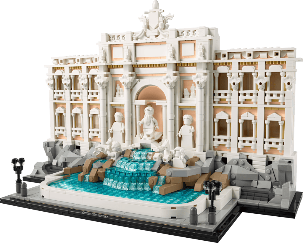 LEGO architectural fountain display