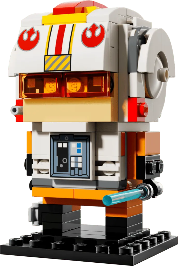 Blocky toy character in pilot outfit