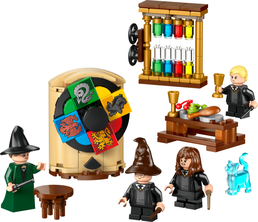 Miniature wizarding feast and magical props