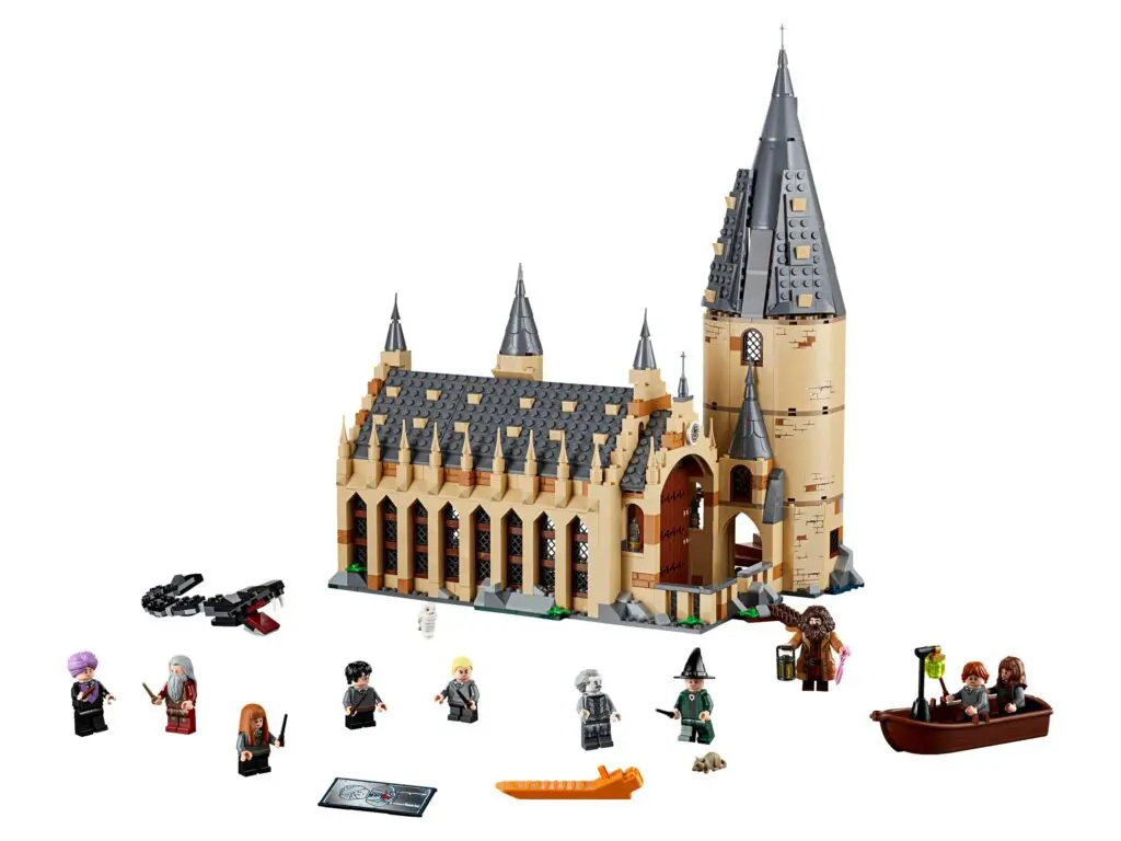 LEGO Hogwarts Castle with minifigures