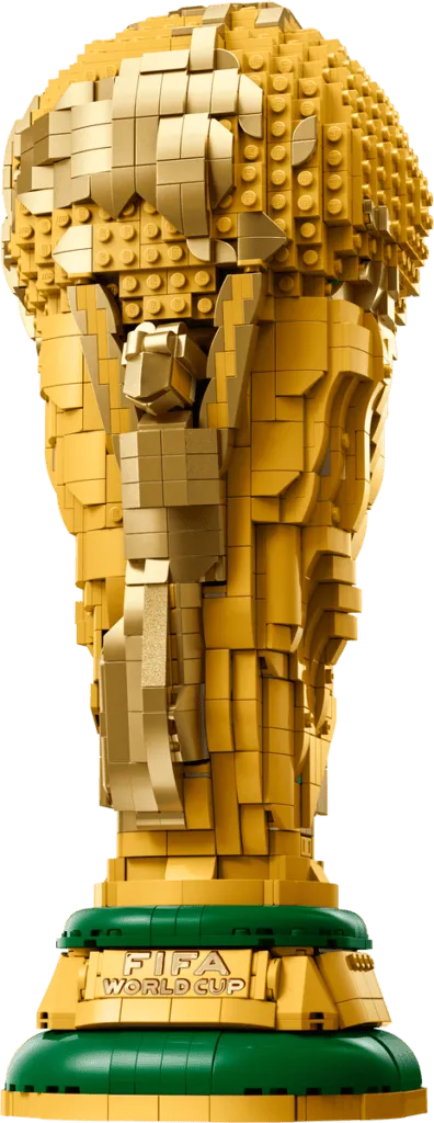 LEGO model of the FIFA World Cup trophy