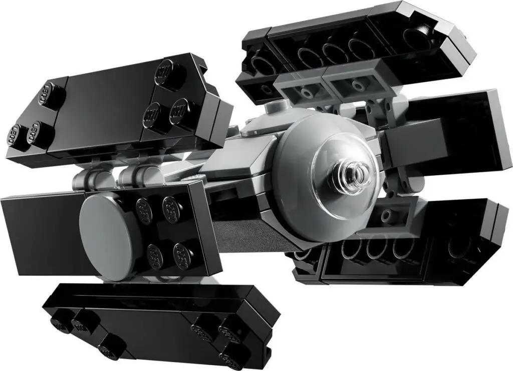 Detailed view of LEGO starship construction