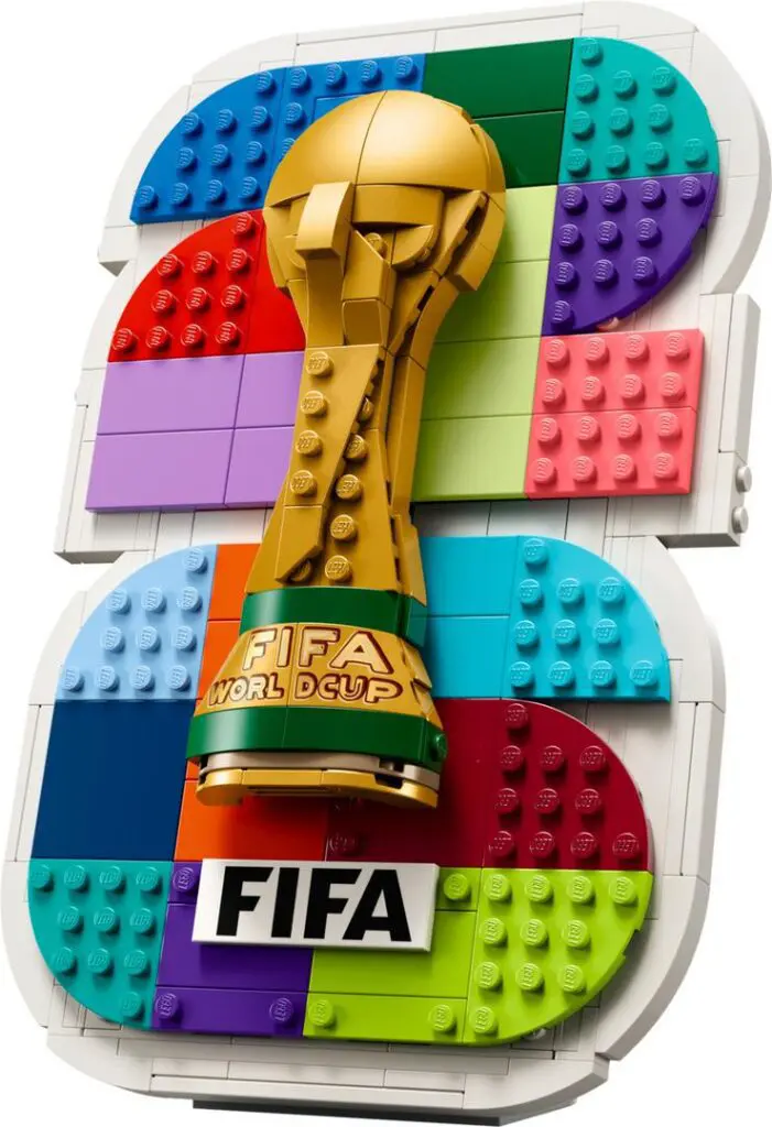 LEGO FIFA World Cup trophy display
