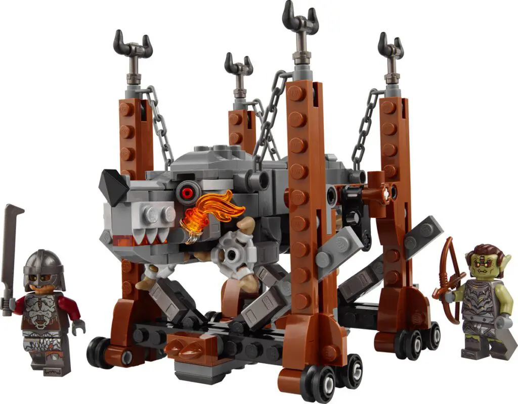 Toy orc and siege machine