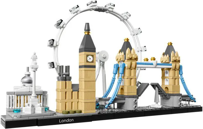 Miniature LEGO London landmarks