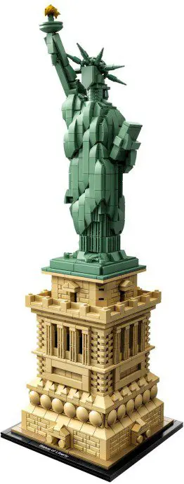 Miniature LEGO Liberty sculpture