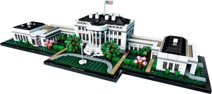 Detailed LEGO architecture set of White House