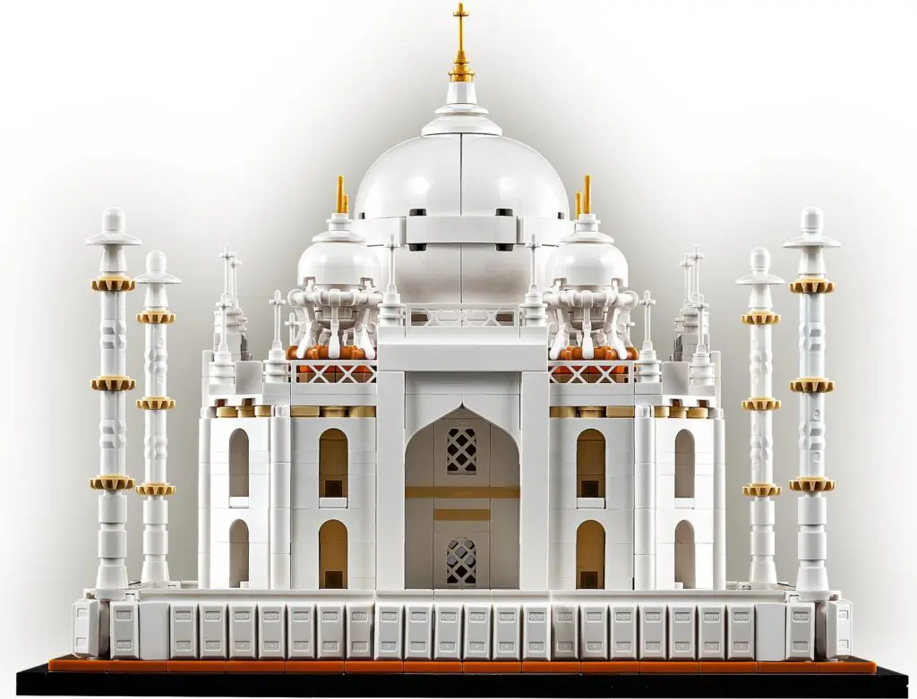 Lego Taj Mahal model front view
