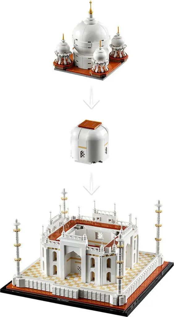 Taj Mahal model assembly steps
