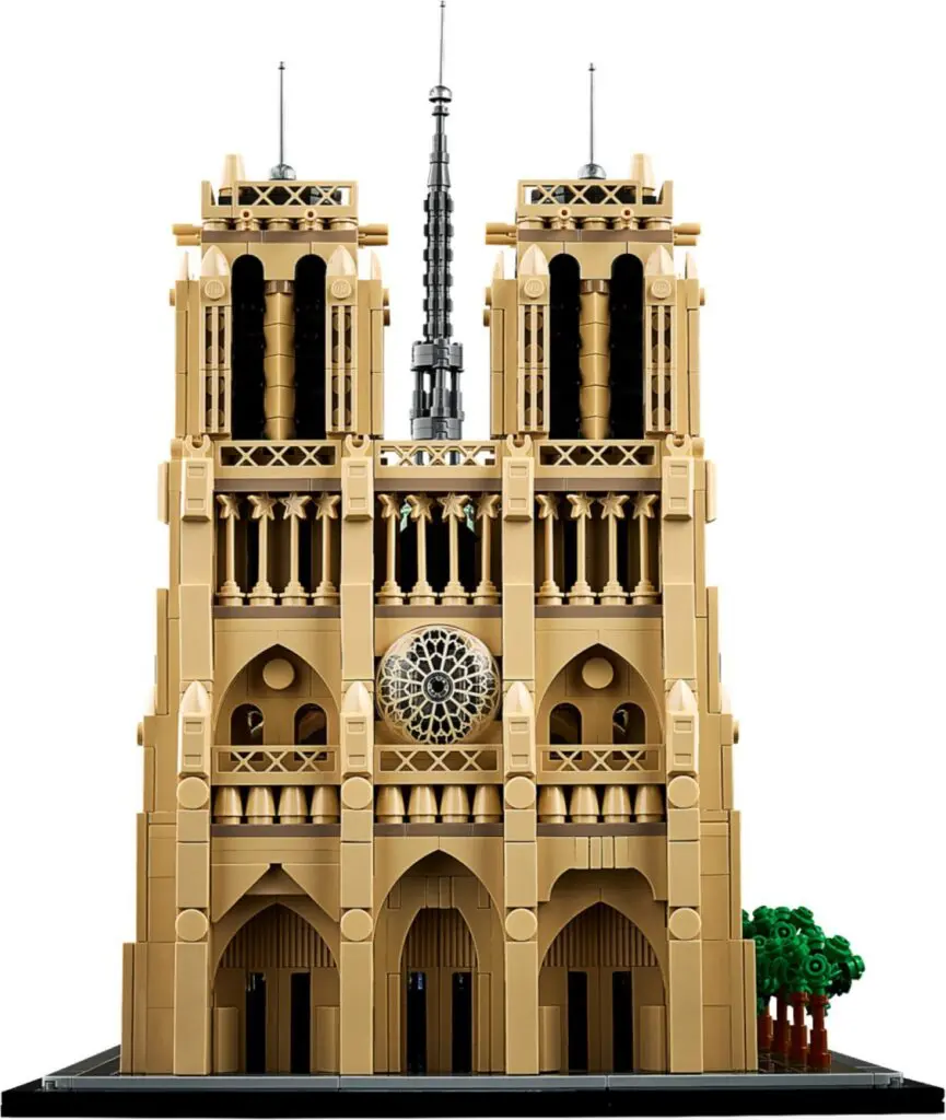 Detailed miniature cathedral building