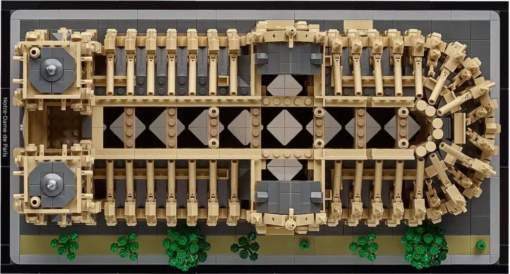Intricate LEGO architectural structure