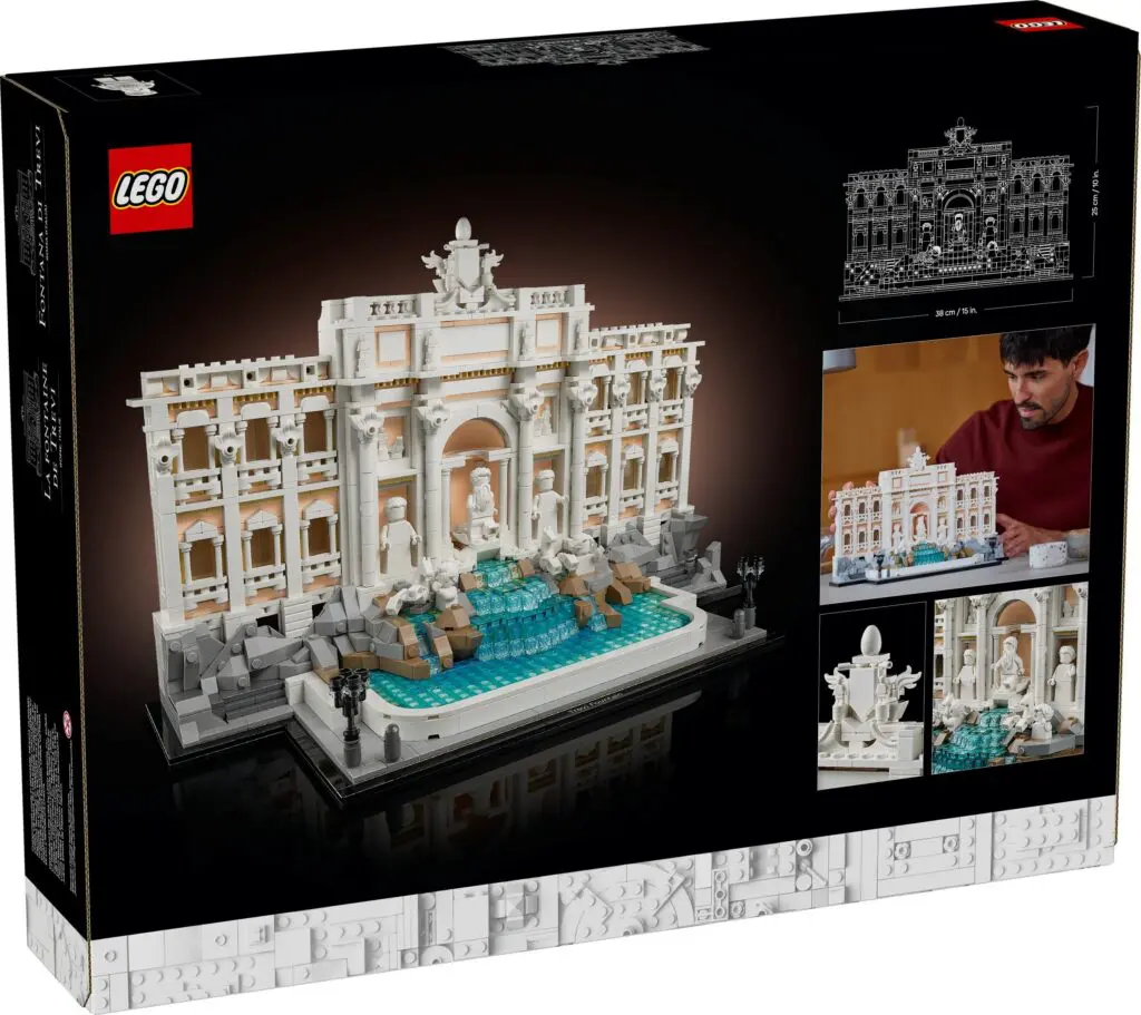 LEGO Trevi Fountain building set box