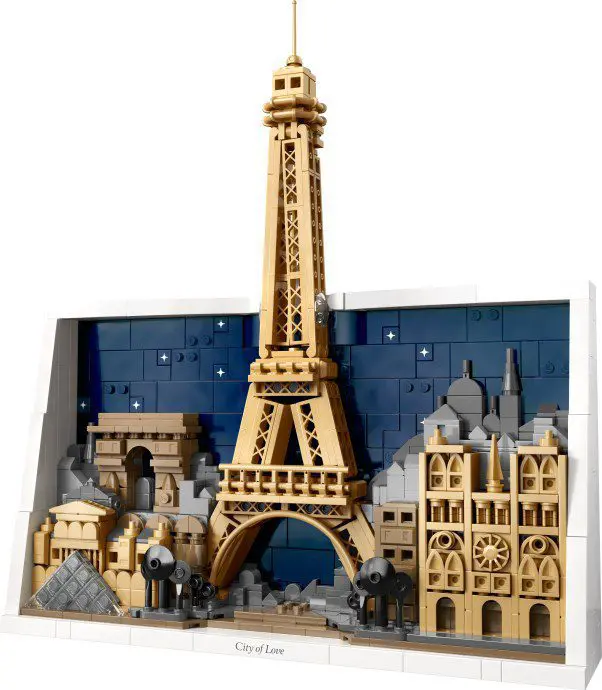 LEGO Eiffel Tower and Paris skyline