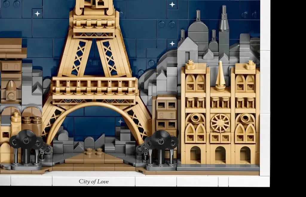 Parisian architecture in Lego bricks