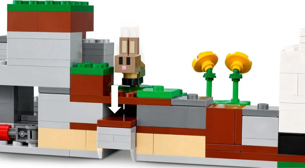Colorful Lego blocks and rabbit model