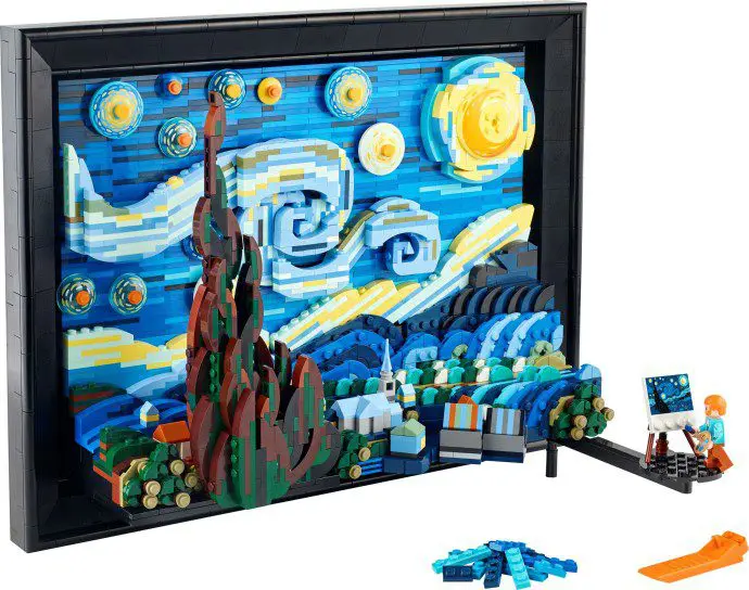 Artistic LEGO set with mini figure