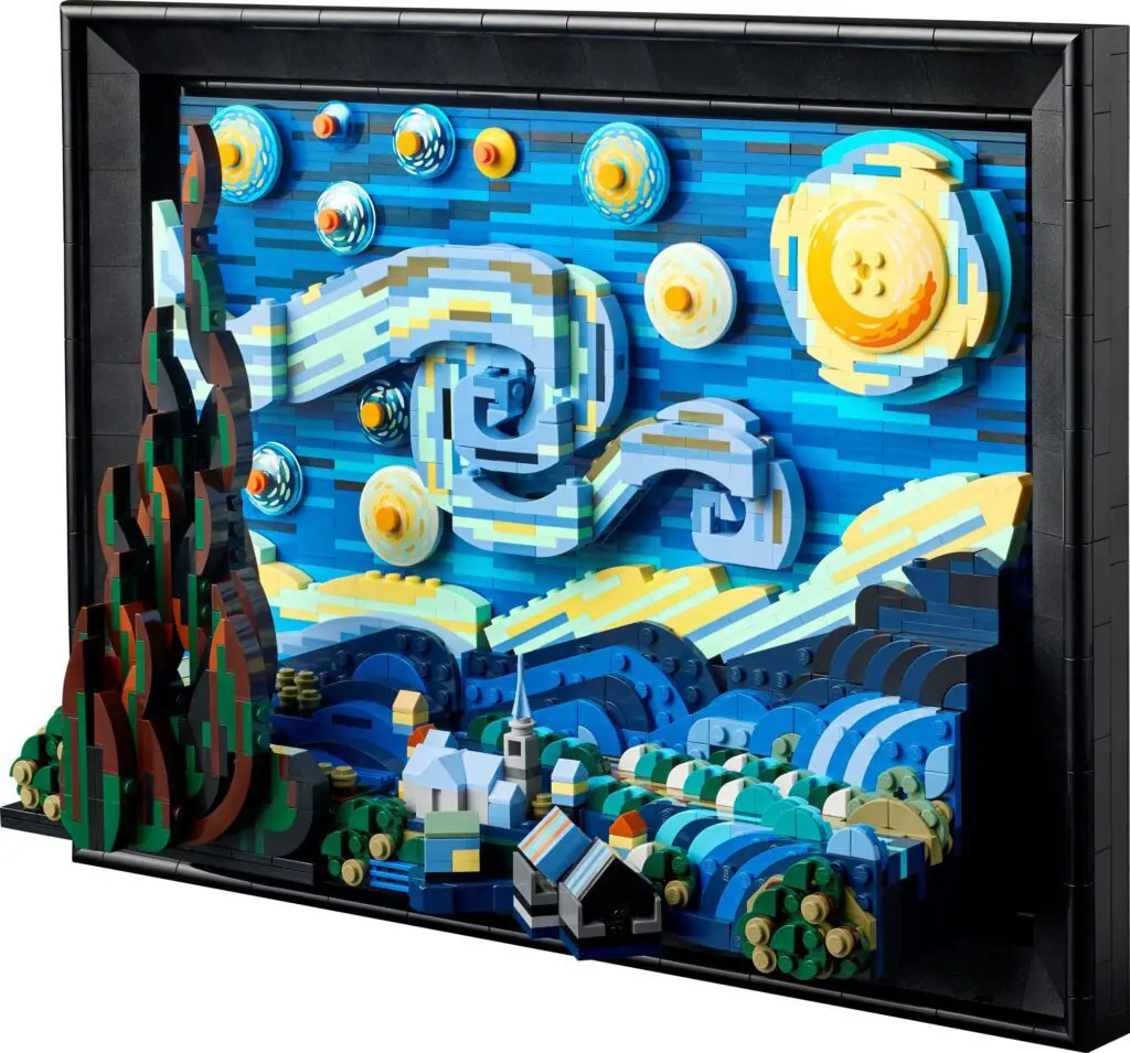 Artistic LEGO night sky scene