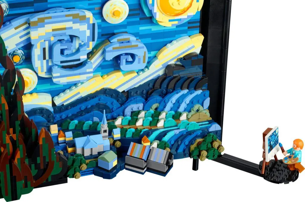 LEGO Starry Night recreation
