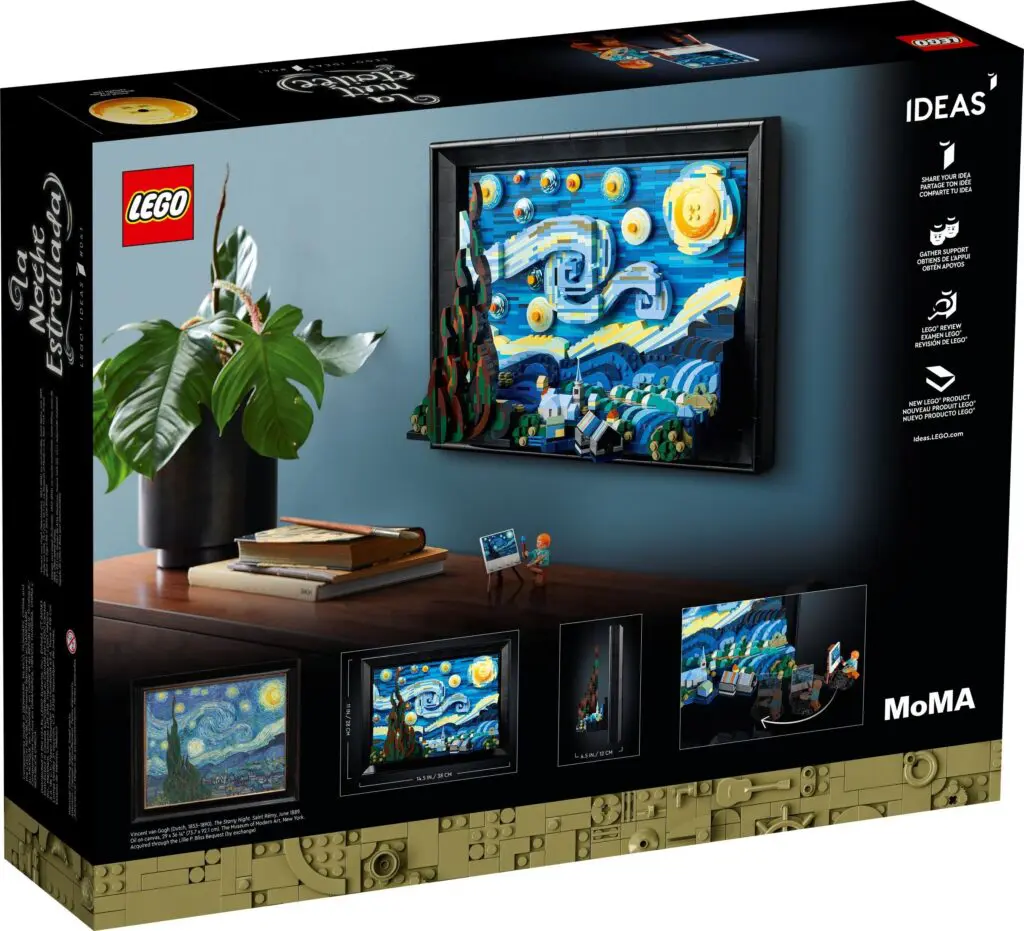 LEGO Ideas Starry Night set packaging