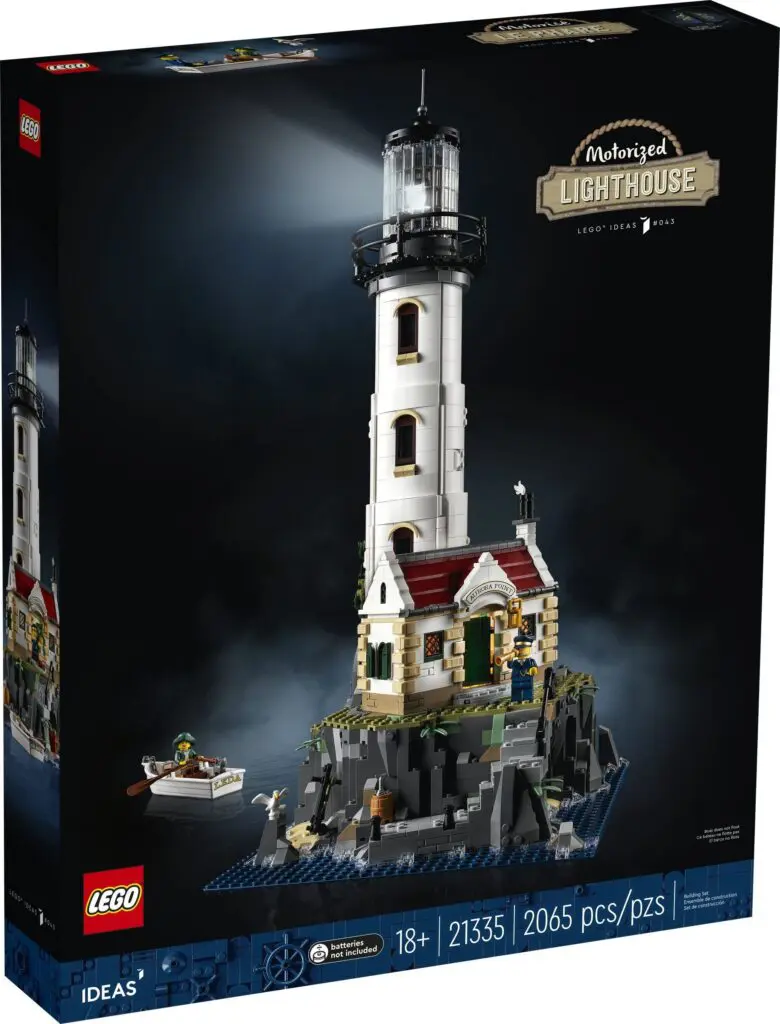 Detailed LEGO lighthouse set for adults