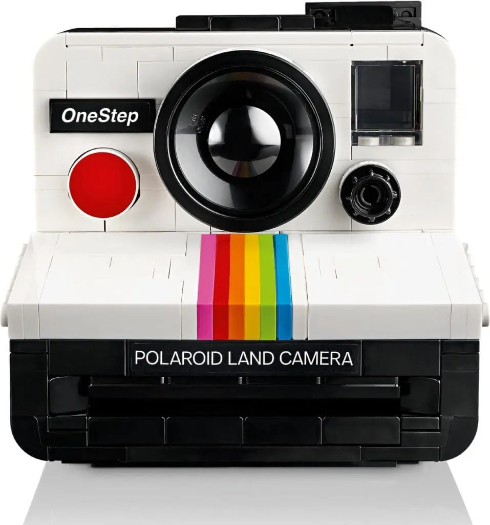 Vintage instant camera with colorful design