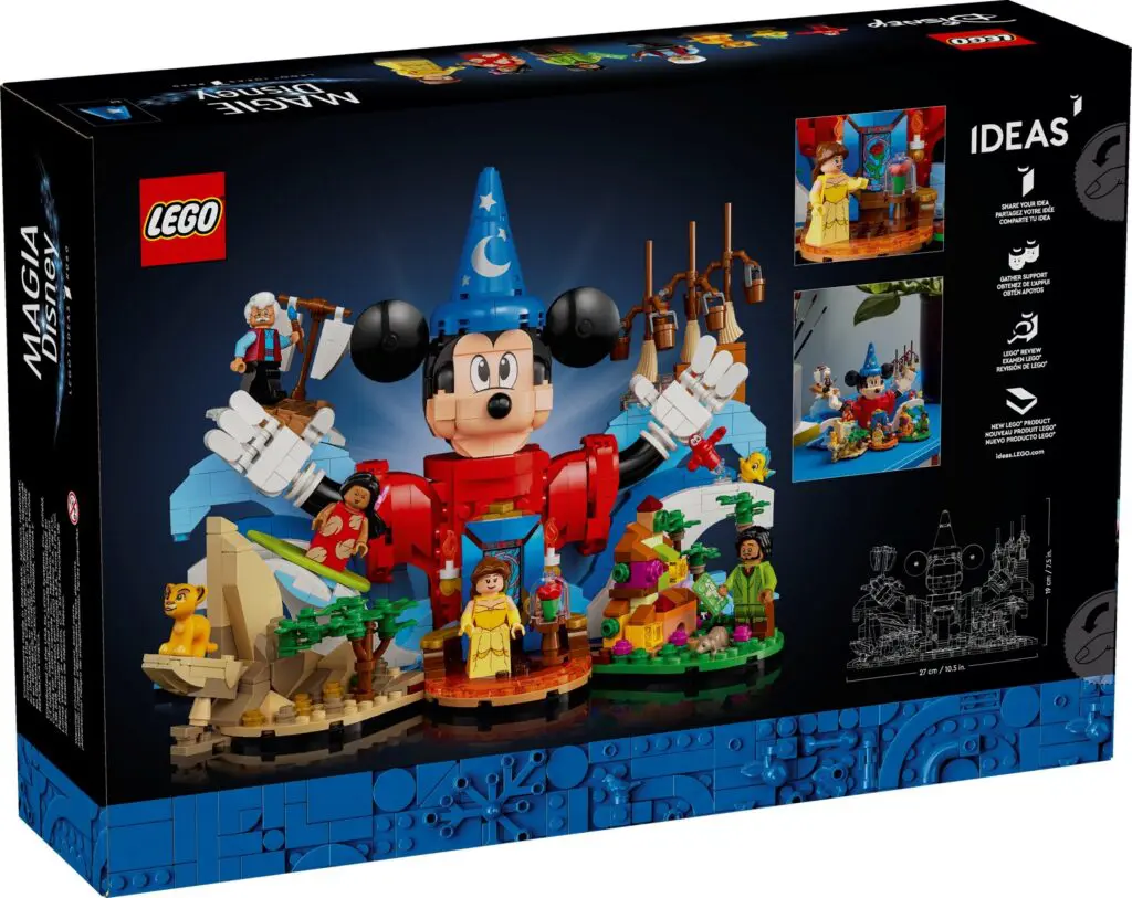 LEGO box with Mickey Mouse display
