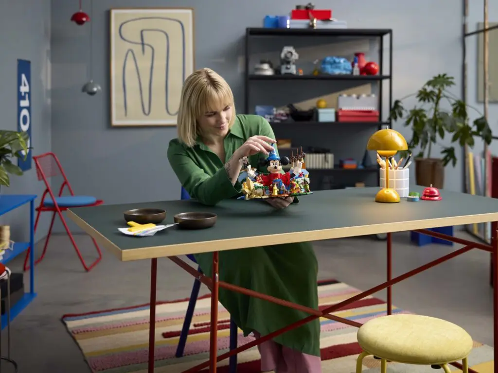 Creative workspace with art supplies