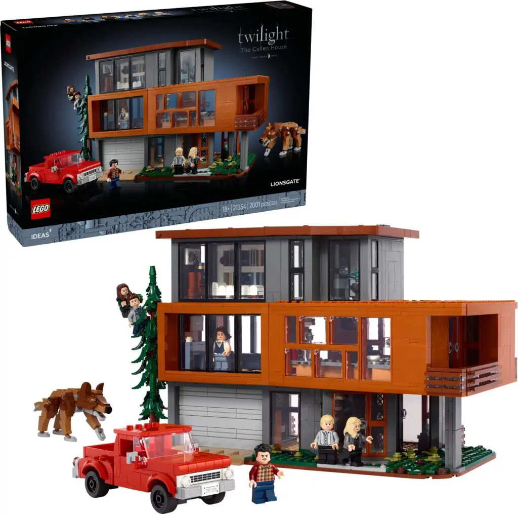 LEGO set with house and characters