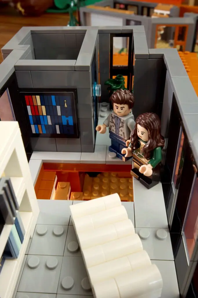 Miniature LEGO scene with two characters