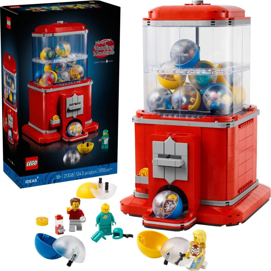 Red LEGO gumball machine set
