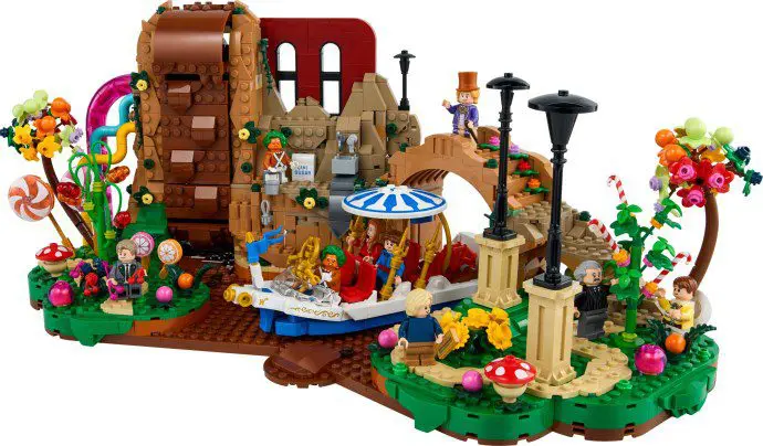 Lego model featuring candy and adventure elements