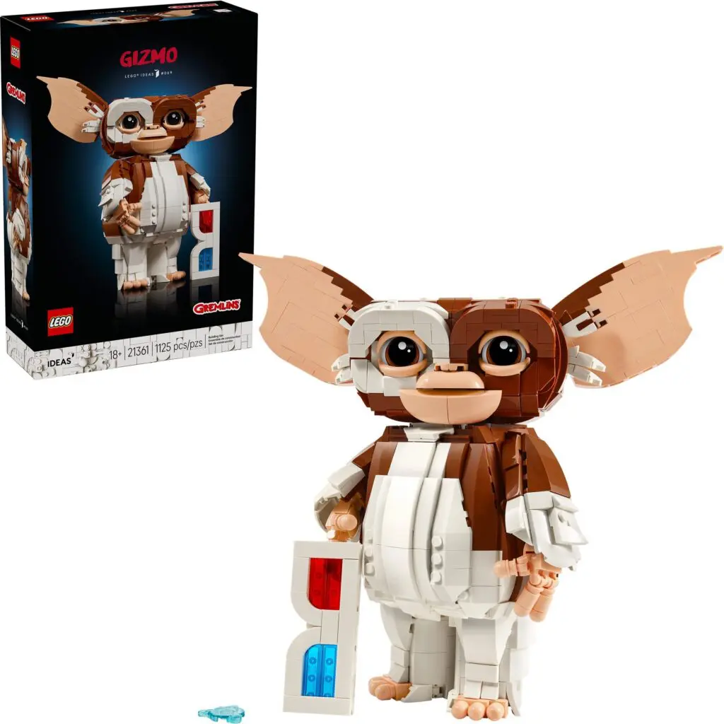 Gizmo Lego figure and packaging
