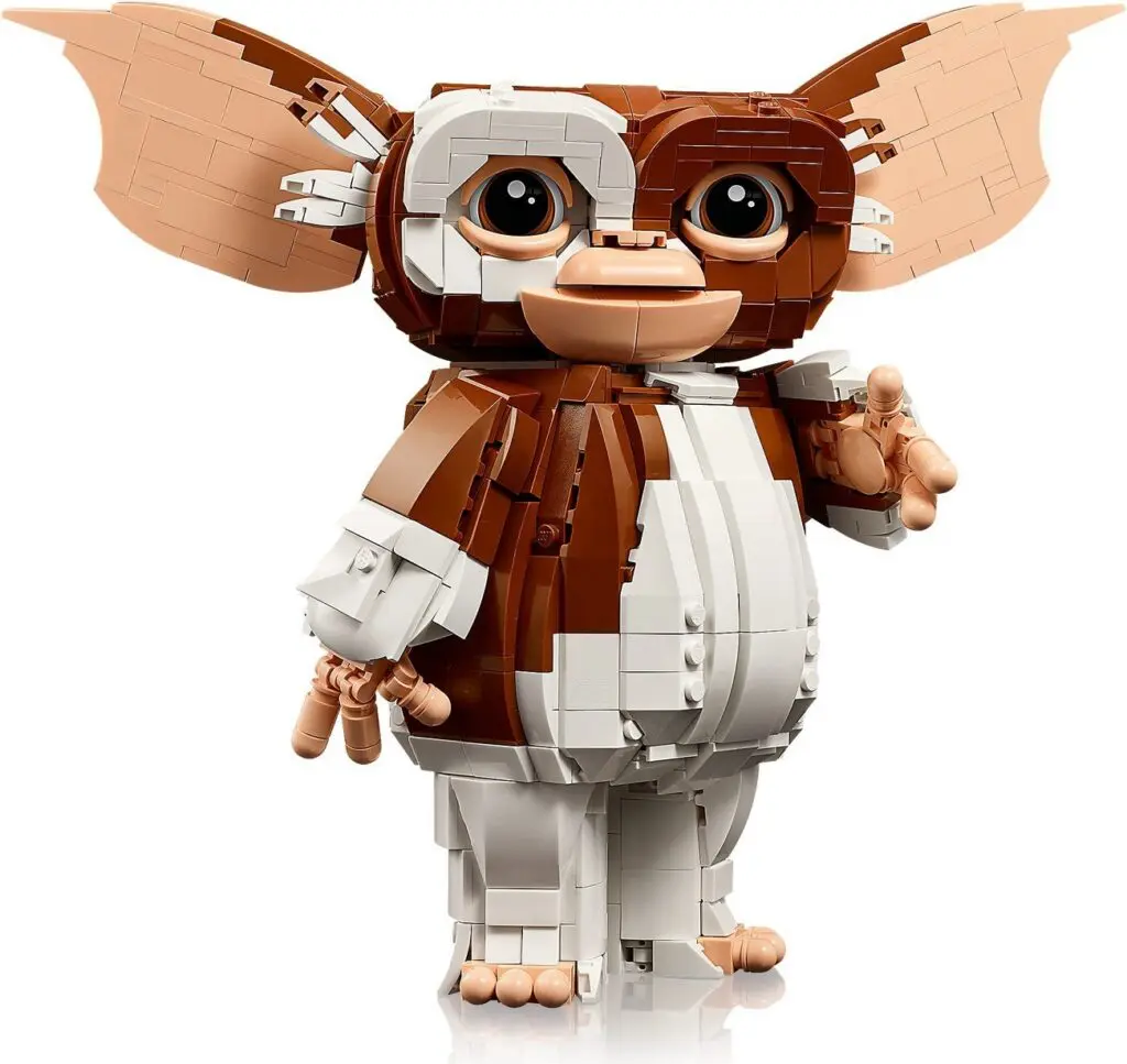 Lego creature with large ears and big eyes