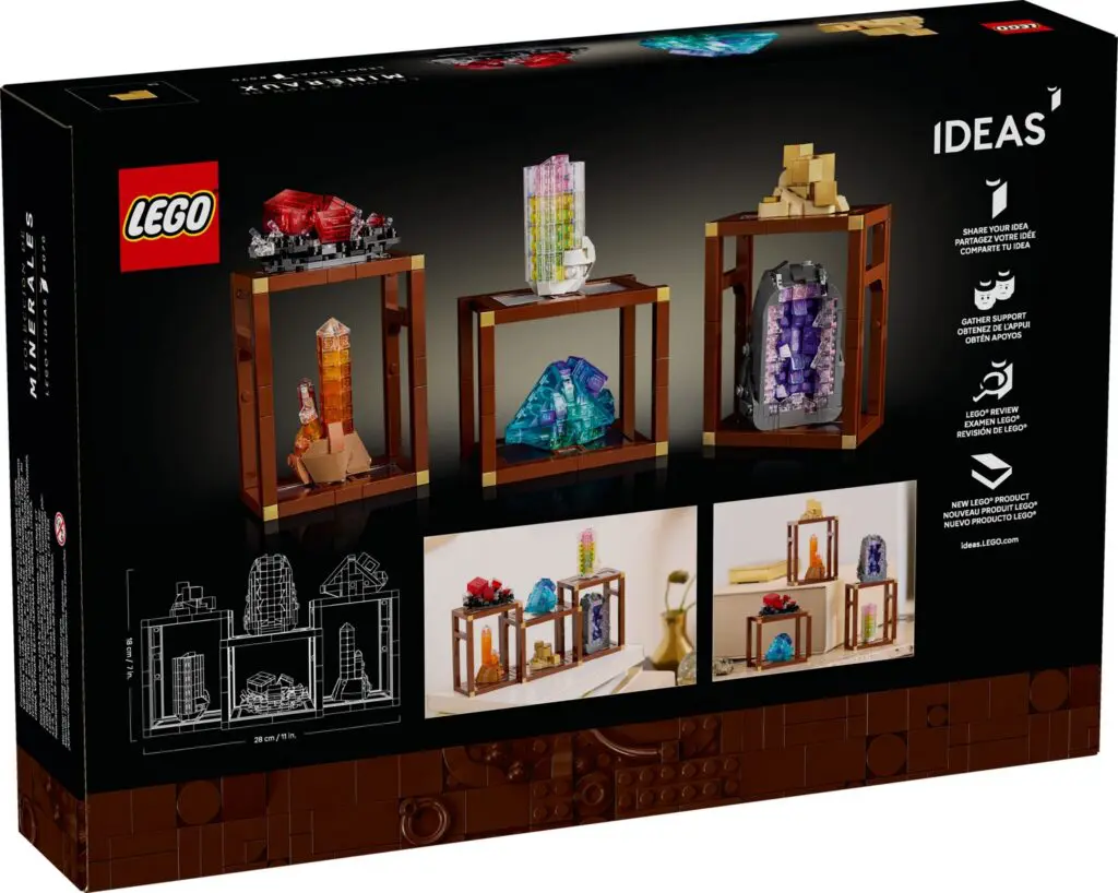 LEGO crystal building kit box