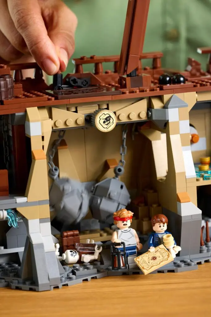 LEGO pirate ship scene with figures