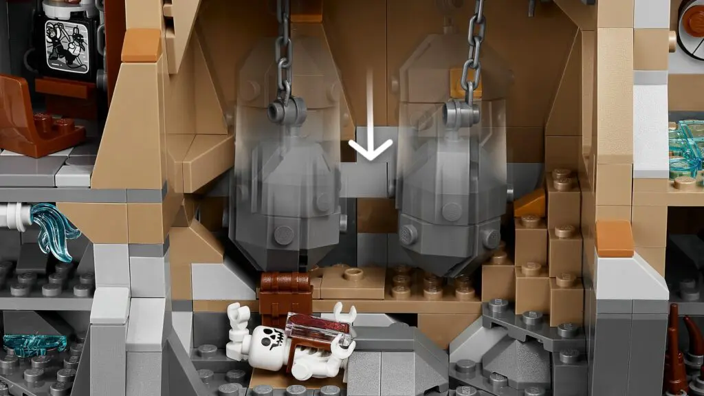 Skeleton with swinging hammers