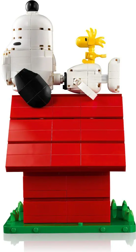 LEGO figures on red rooftop scene