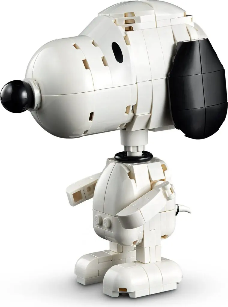 White plastic cartoon dog toy