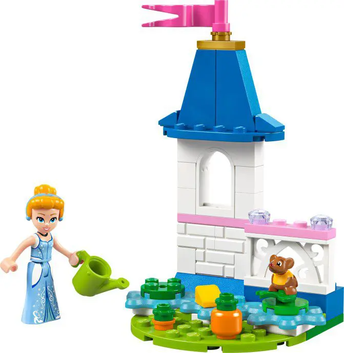 Lego princess watering garden set