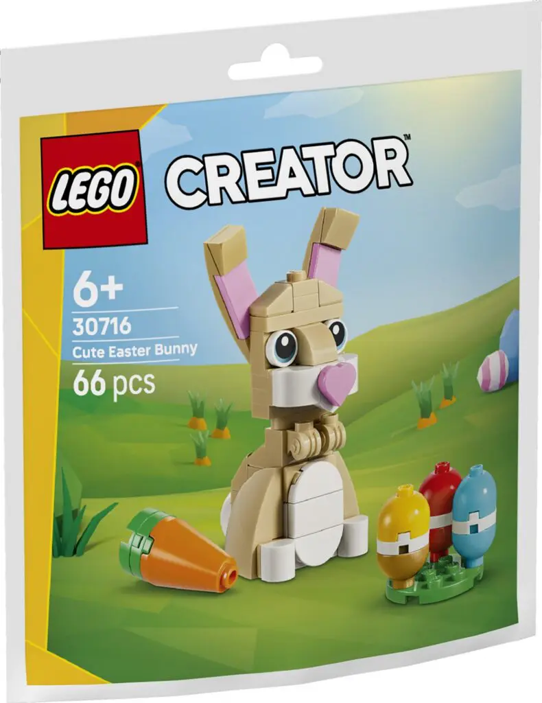 Cute LEGO bunny with eggs