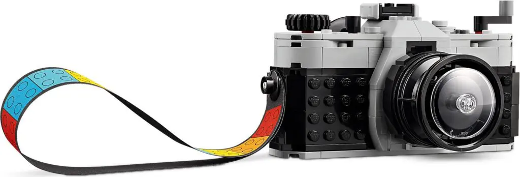 Creative LEGO camera model with film