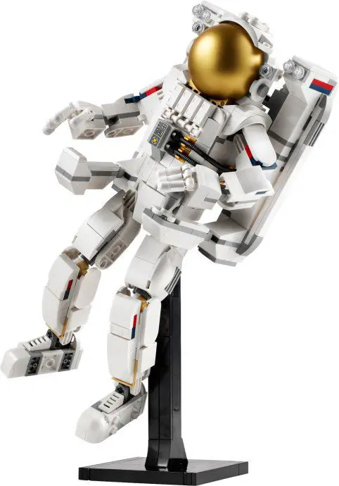Space-themed LEGO figure with gold helmet