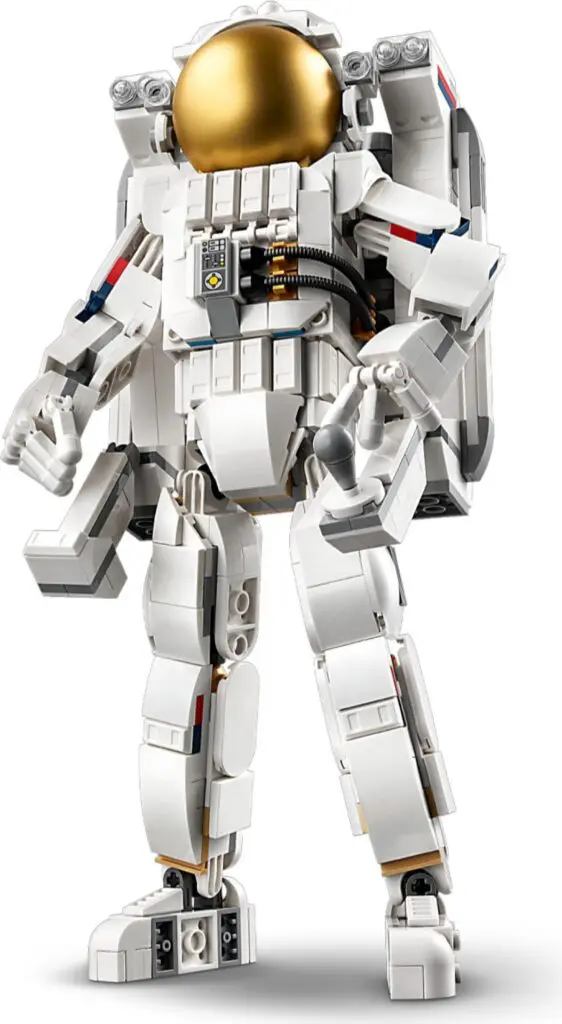 Toy space figure in astronaut gear