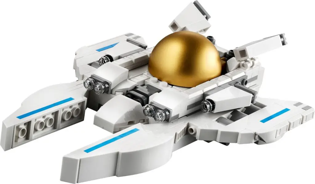 LEGO spaceship with golden dome