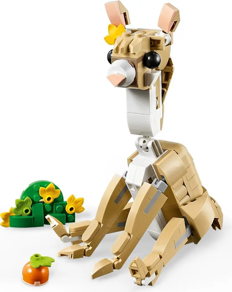 LEGO animal model with carrot accessory