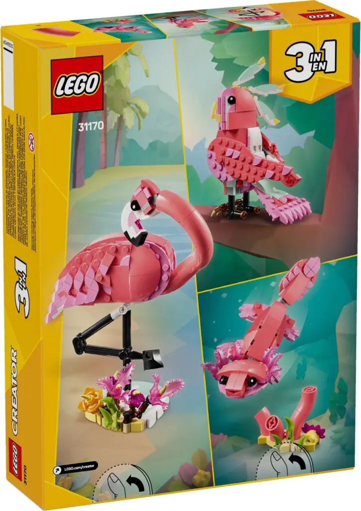 LEGO Creator 3-in-1 flamingo set box