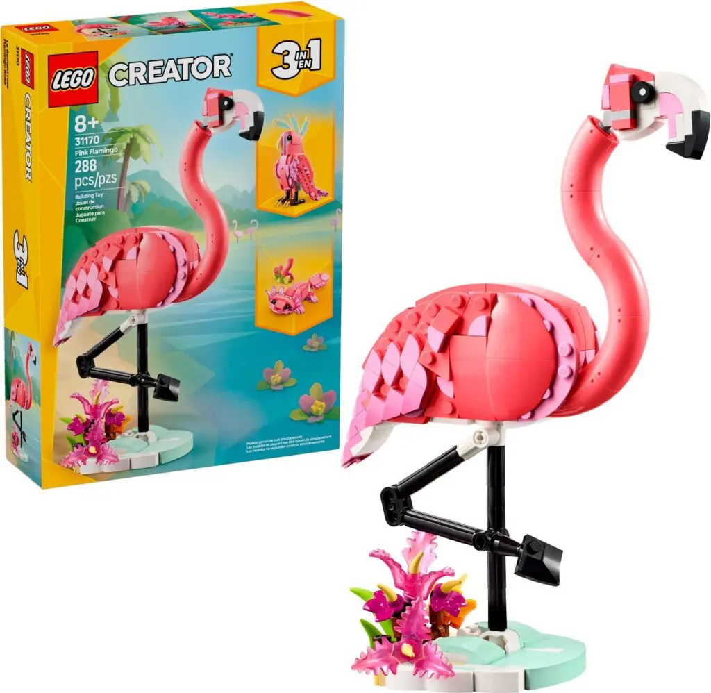 LEGO flamingo building set box
