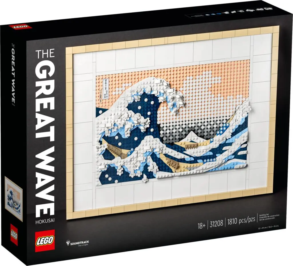 LEGO set of Hokusai's Great Wave